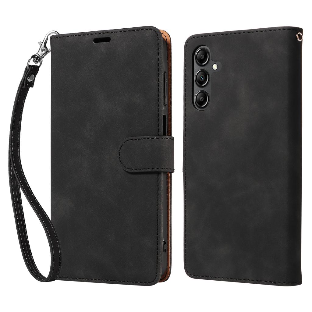 For Samsung Galaxy A55 5G Case with Thickened Strap RFID Blocking Wallet Stand Leather Flip Phone Cover