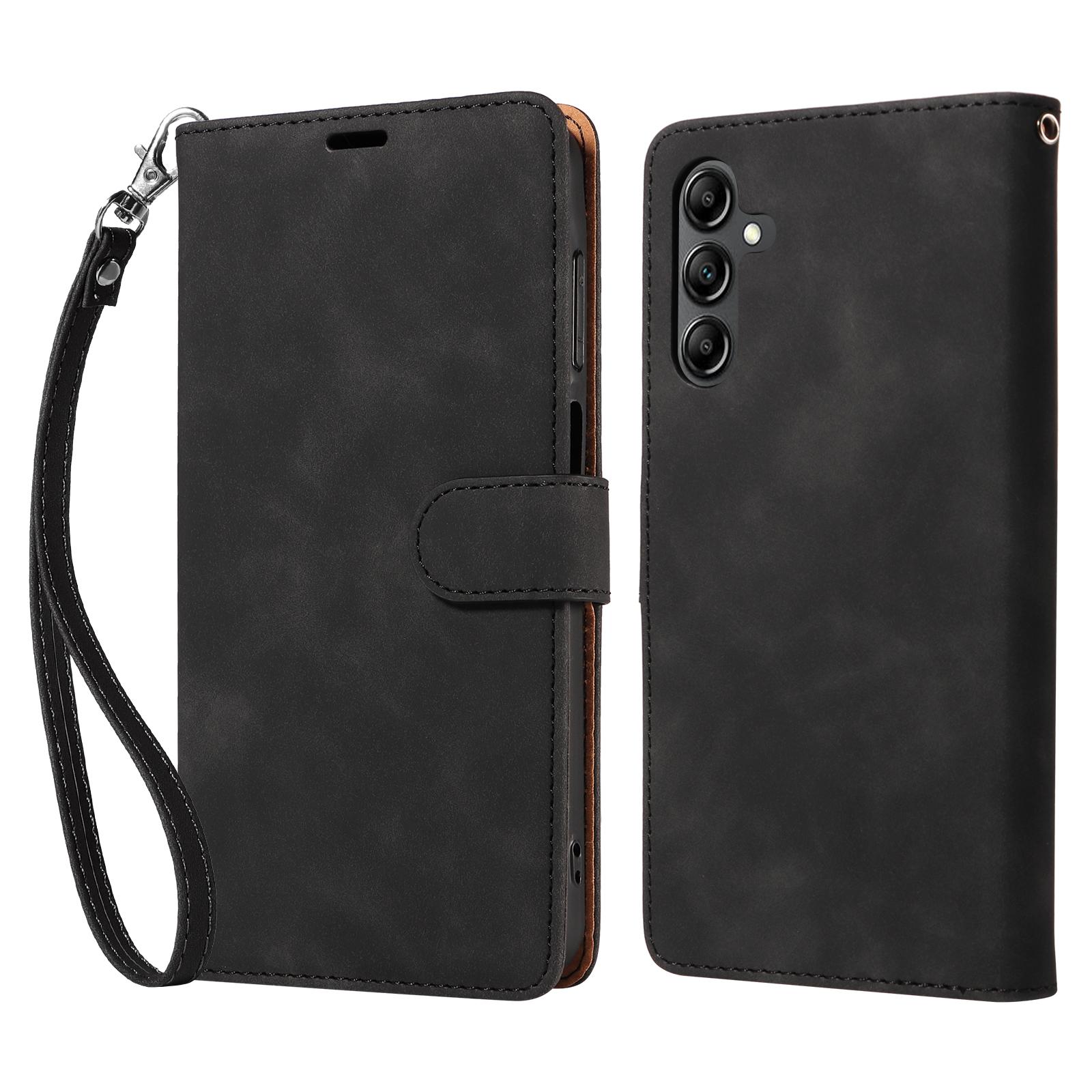 

For Samsung Galaxy A16 5G/4G Case with Thickened Strap RFID Blocking Wallet Stand Leather Flip Phone Cover F