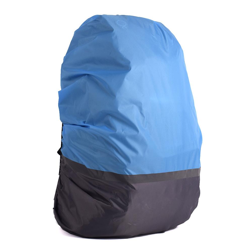 

Unisex Reflective Strip Outdoor Backpack Cover Waterproof Cycling Hiking Climbing Cover Dual Color Night Reflector Rain Cover Dust Cover S сірий/синій