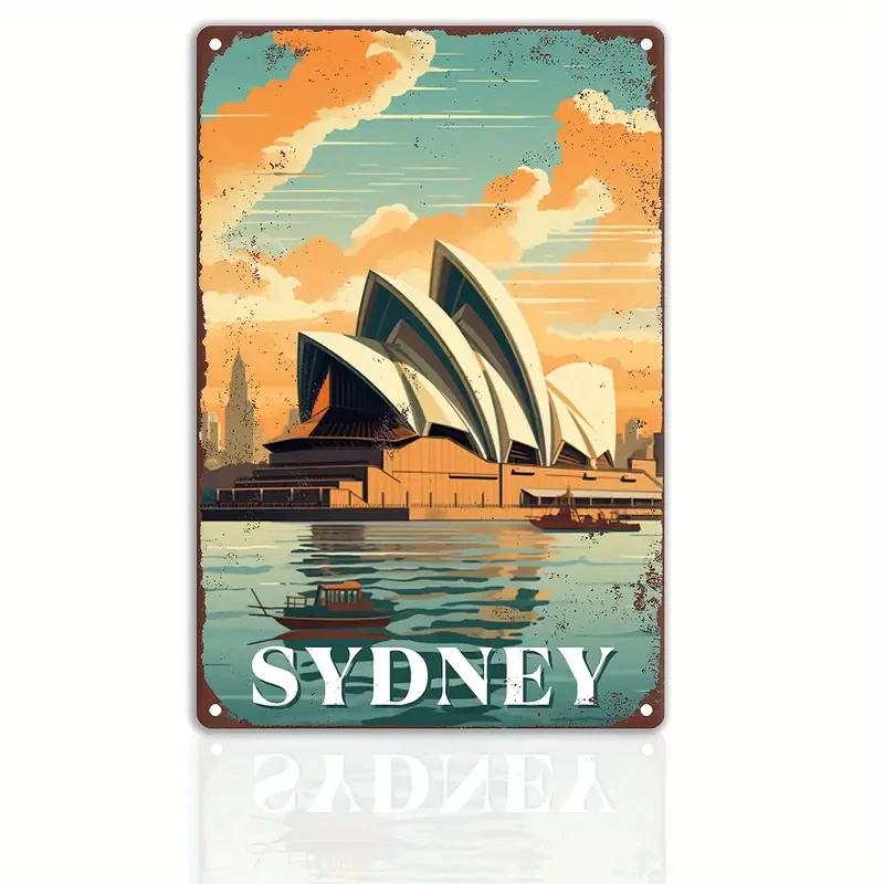 Vintage Travel The World Metal Sign MALAGA CROATIA FLORIDA Retro Poster Home Bar Room Pub Cafe Hotel Club Wall Decor Gift