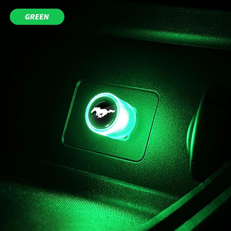 Car Sticker Ford Mini USB LED Car Light Auto Interior Atmosphere Light For Ford Mustang 2005 2006 2007 2008 2009 2016 GT Mach-E