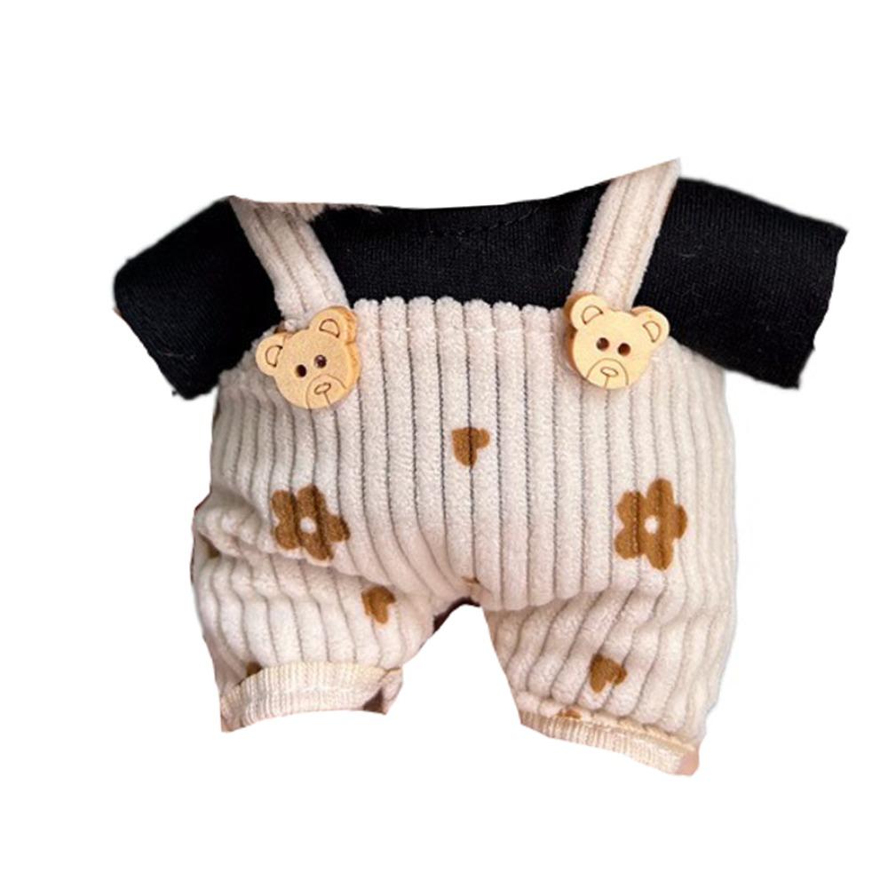 

1 set T-shirt Labubu Time Doll Clothes Strap Pants 17cm Labubu Doll s Clothes Doll Accessories style 4