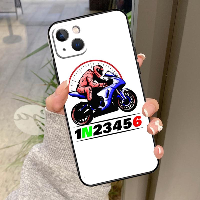 

1N23456 Motorcycle Case For iPhone 17 Pro Max 16 14 13 12 11 15 Pro Max Plus 12 13 Mini 16e 17 Air Back Cover iPhone 13 mini