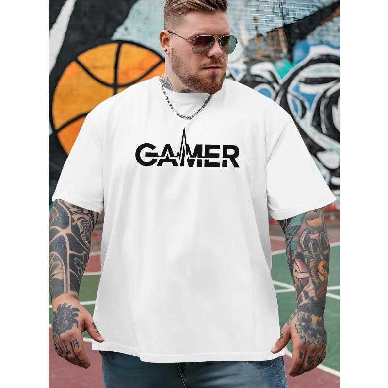 

Игра тронула меня Летние мужские свободные футболки с принтом Премиум Большие размеры Городская одежда Стильные уютные футболки 2XL белый