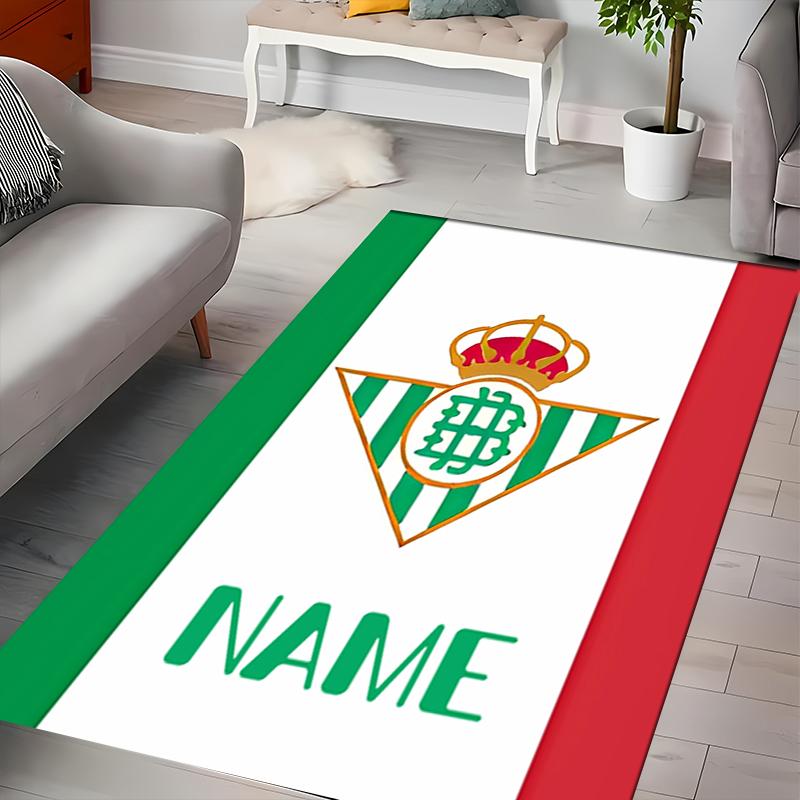 Custom personalization Real Betis Balompié Area Rug - Perfect For Kitchen, Bathroom,Laundry Room Decor Large Size Available,Gift All Seasons