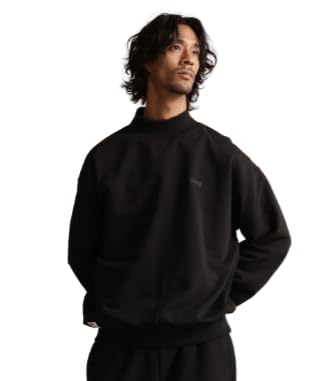 

Schott NYC MOCK NECK SWEAT BASIC LOGO, Men s 2XL, Black, 782-3232006