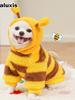 Pet Clothes for Dogs and Cats - Autumn Winter Transformation Outfit Teddy Bear Poodle French Bulldog Fleece Medium Dog