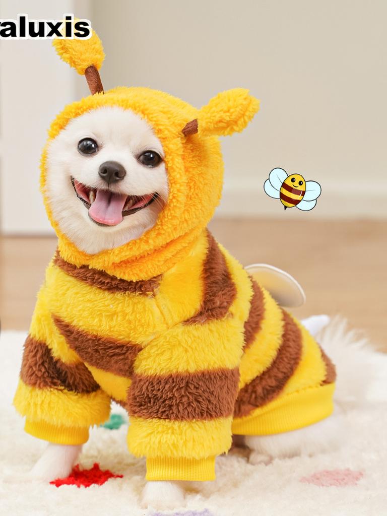 Pet Clothes for Dogs and Cats - Autumn Winter Transformation Outfit Teddy Bear Poodle French Bulldog Fleece Medium Dog