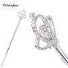 Corona in Lega di Diamante Bianco Bacchette Fatate Bacchette da Principessa per Bambina Bacchetta da Angelo per Bambini 47cm