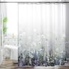 Bohemian Flower Bathroom Curtain Colorful Boho Floral Print Beautiful Bright Polyester Fabric Cloth Shower Curtain for Bathroom