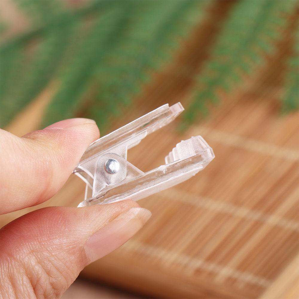 10pcs Plastic Wall Clips Portable Spring Clips Self-Adhesive Clips  Home Office Display