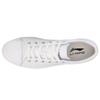 Li Ning Synthetic Leather Fashion Wear Resistant And Lightweight Low Top Skateboard Shoes Men's White AGCP055-2
