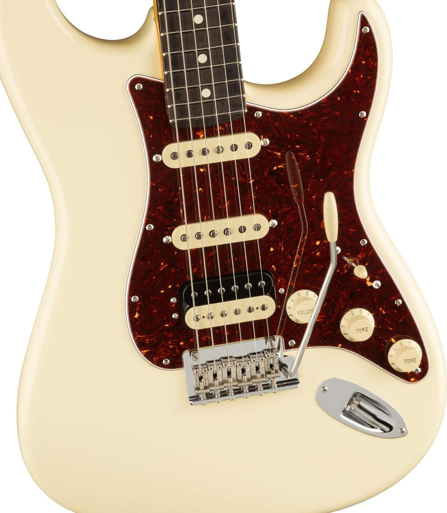 Fender Electric Guitar American Professional II Rosewood Olympic White Stratocaster® HSS, Fingerboard,