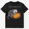 Opossum Enthusiast Forbidden Lactose Cheese Funny Animal Unisex T-Shirt