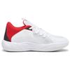 Puma Court Rider 1.0 Round Toe Lace-Up Low-Top Basketball Shoes Unisex Sneaker White Red 379013-04