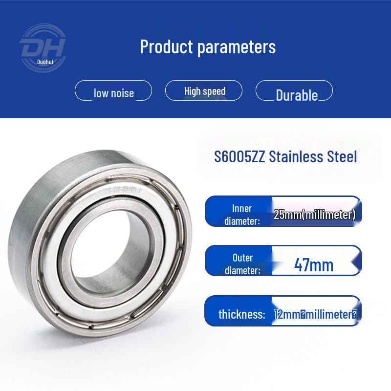 Precision Stainless Steel Ball Bearings: Deep Groove 6007, 6008, Miniature 6003