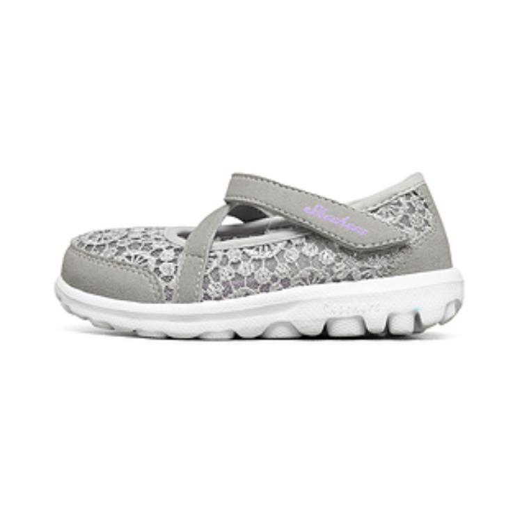 Skechers Comfortable Versatile Shock Absorbing Durable Casual Shoes Kids sneaker Gray 81170N-GYLV 23