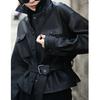 Neue High-End Kurze Biker-Lederjacke für Damen