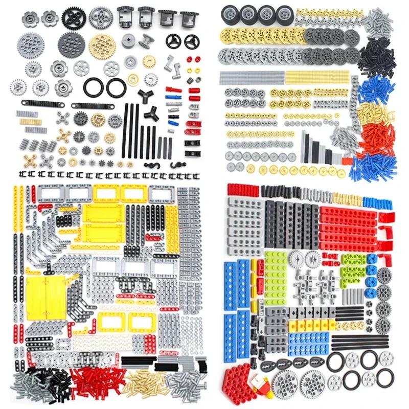 Großhandels-Technische Teile Stift Hubarm Steine Noppenlose Balken Achse Stecker Verbinder Platte Zahnrad 9686 Bausteine Kompatibel Leduo Spielzeug