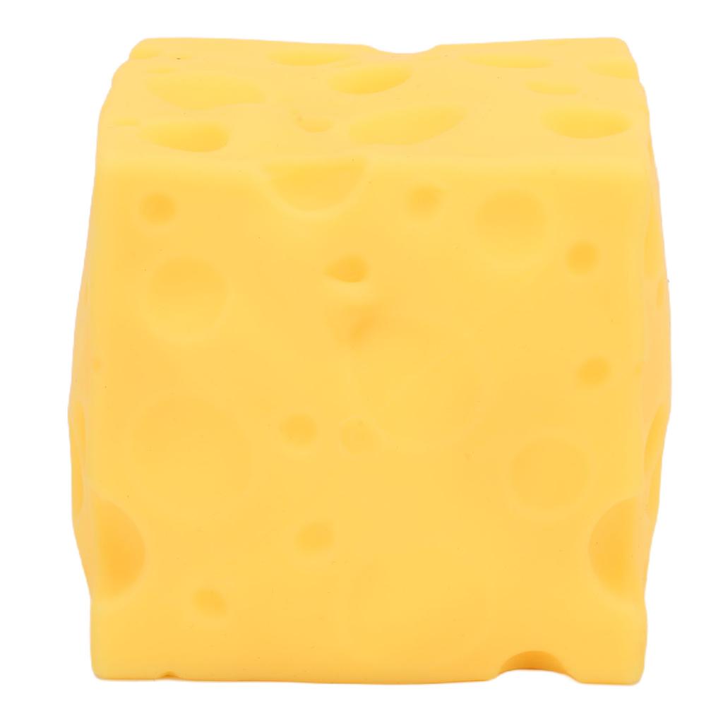 Cheese Squeeze Toy Soft Rebound Squeeze Cheese Novelty Toy for Adults and Kids Yellow