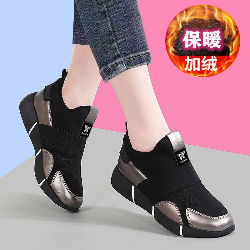 Soft-soled mother shoes women's 2025 summer new one-pedal middle-aged women's shoes lace-up casual sports shoes