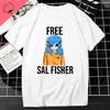 Unisex Cotton Tshirt Sally Face Printed Tshirt Women Funny Short Sleeve Tshirt Summer Fashion Casual Shortsleeve Outdoor Tops