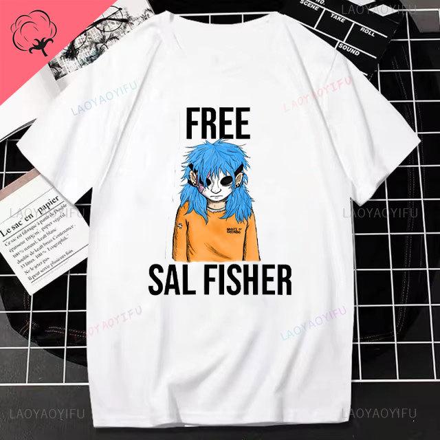 Unisex Cotton Tshirt Sally Face Printed Tshirt Women Funny Short Sleeve Tshirt Summer Fashion Casual Shortsleeve Outdoor Tops