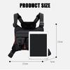 Splashproof Fishing Chest Bag with Reflective Strips Outdoor Fishing Travel Sports Bags Chest Pack for Men Women Portable