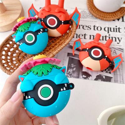 Pokemon Charmander Bal Hoesje Voor Airpods Pro 2, Schokbestendig Beschermend Oortelefoon Siliconen Hoesje Voor Airpods 1/2/3 Hoesje Funda