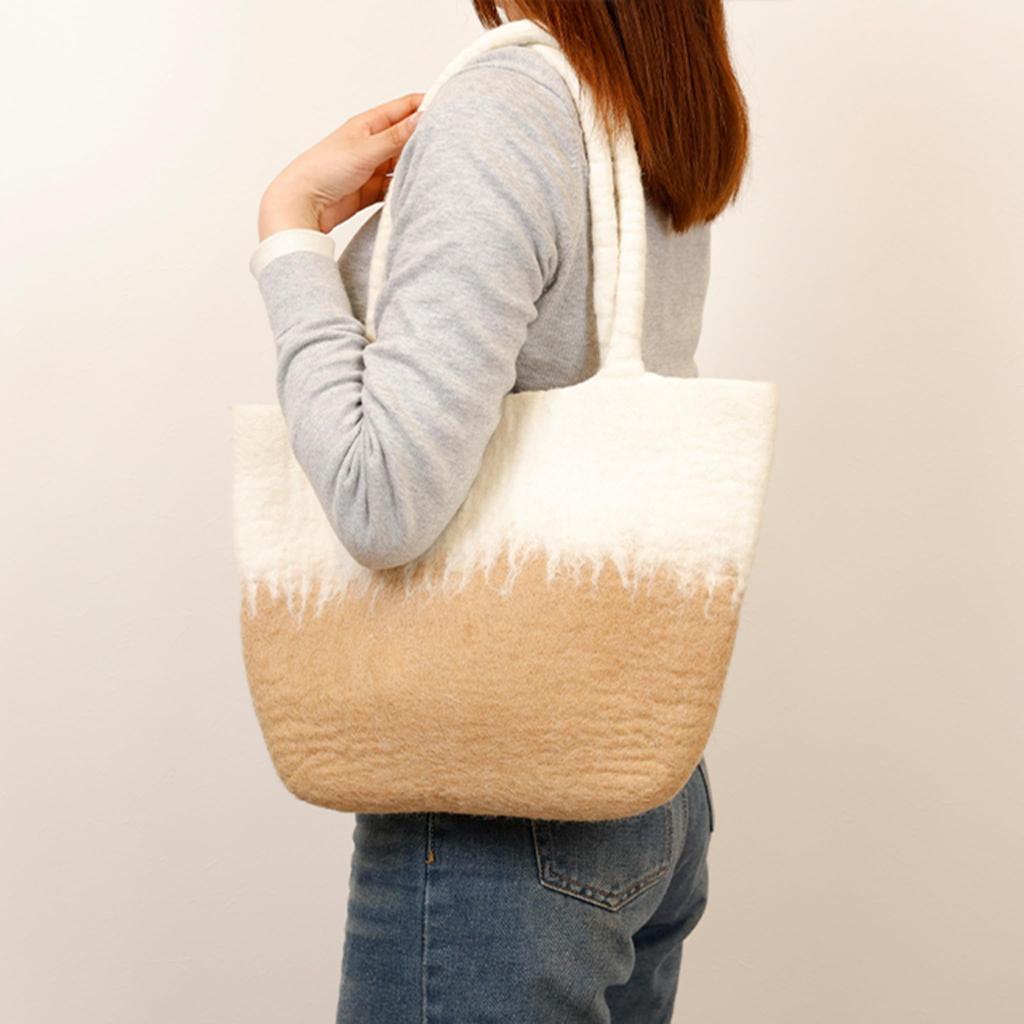 Marushin Mini Nepalese Square Gradient Fair Trade 0395020900 Bag, Bag, Brown, Handmade, Product,