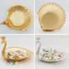 Metal Creative Peacock Plate Nut Fruit Plate Candy Snack Storage Snack Plate Home Living Room Dried Fruit Plates Decoration