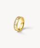 Lola Rose Arch Ring 2-Color Gemstone Ring