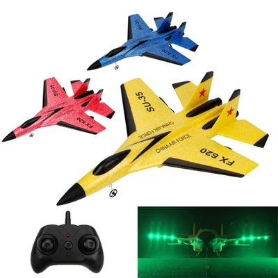 R/C Airplane Remote Control Fighter for Boys Stunt Flip SU35 Aircraft Fighter with Light Weight Foam Body for Beginner