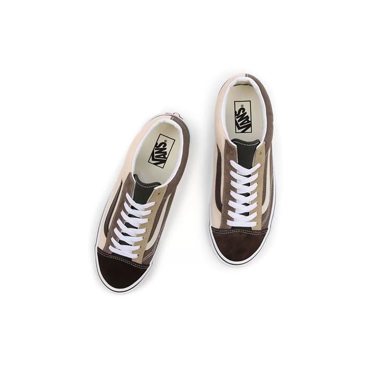 Vans Style 36 Color Block Unisex Low Top Sneakers Khaki Brown VN0A54F6B91