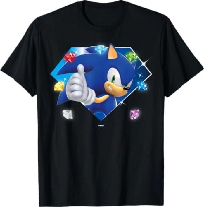 Sonic The Hedgehog 35th Anniversary Emerald Legacy T-Shirt M