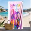 Kpop Demon Hunters Drukowany Ręcznik Plażowy, Duży Chłonny Szybkoschnący Ręcznik na Lato, Pływanie na Zewnątrz