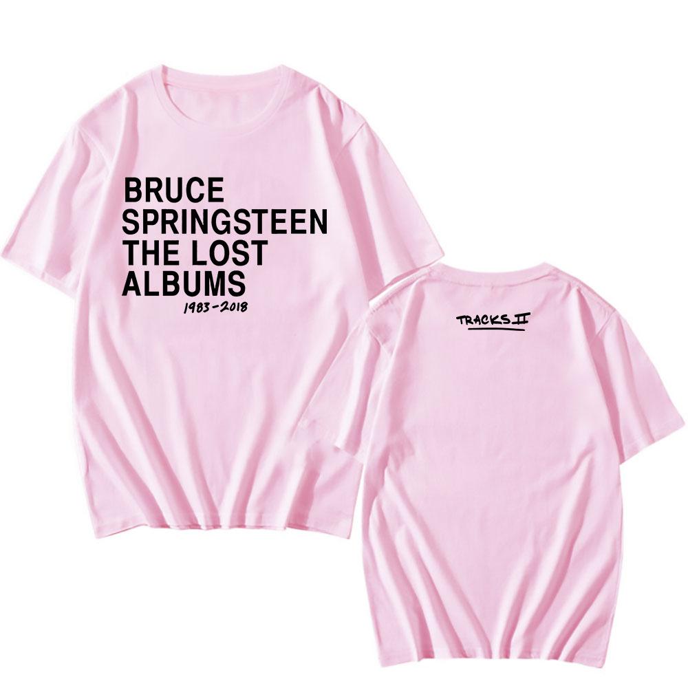 Tracks II: The Lost Albums Tee Singer BRUCE SPRINGSTEEN T-shirt Summer Round Neck Male Tshirts Graphic Clothing Men Women Tees
