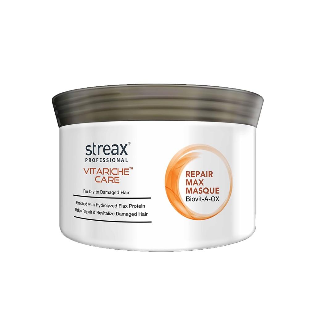 Streax Professional Vitariche Care Repair Max Hair Mask 200gm for Damaged Dry Hair Men Women
