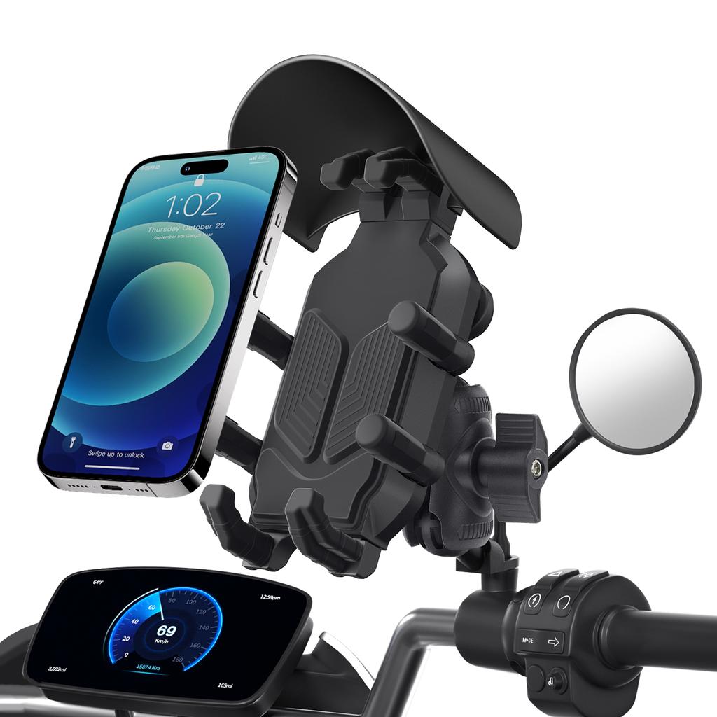 Motorrad Fahrrad Lenker Telefon Halterung QC3.0 USB Lade Halterung Ständer Halter