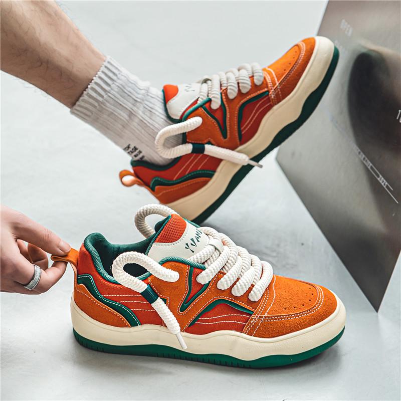 Sneakers Men Casual Shoes Leather Vulcanized Fashion Outdoor Man Sports Shoes Walking Male Sneakers Chaussure Hommes