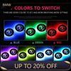 XWFVI1 2025 E46 x5 1pcs Colorful Car Light Anti Slip Water coaster Mat pad For BMW M E39 E36 E60 E90 E3A4 E46 F30 F10 F20 X5 E53 E34 X1