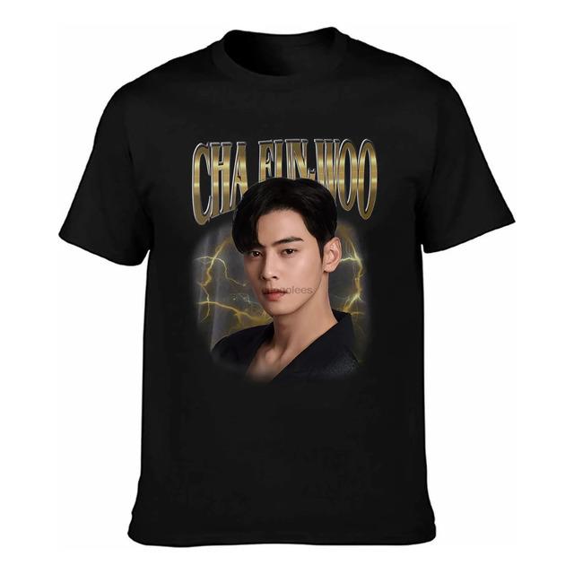 Camiseta Con Estampado Portrait Lightning De Cha Eun Woo S
