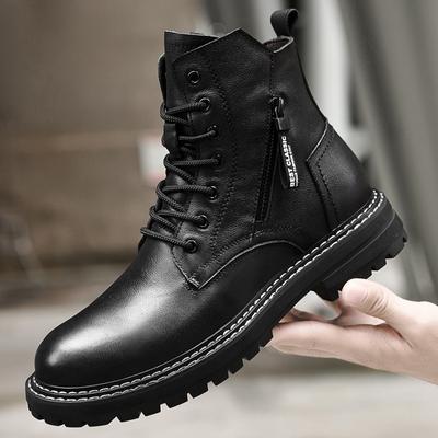 Genuine Leather Casual Outdoor Boots for Men Luxury Brand Formal Winter Boots High Quality Non-Slip Ankle Boots Motorcycle Boats
