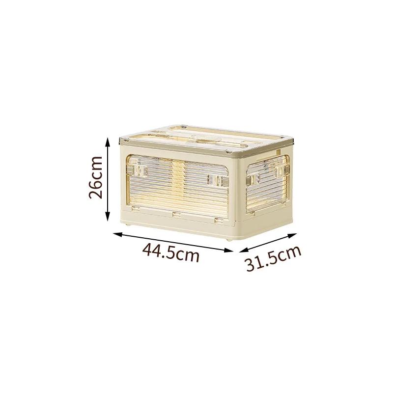 20L-124L Folding Storage Box Multifunctional Storage Bins Freely Stackable Moisture-proof Insect-proof Storage Box with Wheels 5150₽