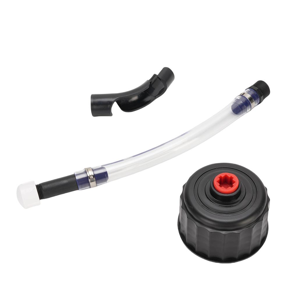 Racing Fuel Filler Hose and Cap Kit Upgrade Filter Design Transparent Fuel Filler Hose and Cap for LC2 Jugs