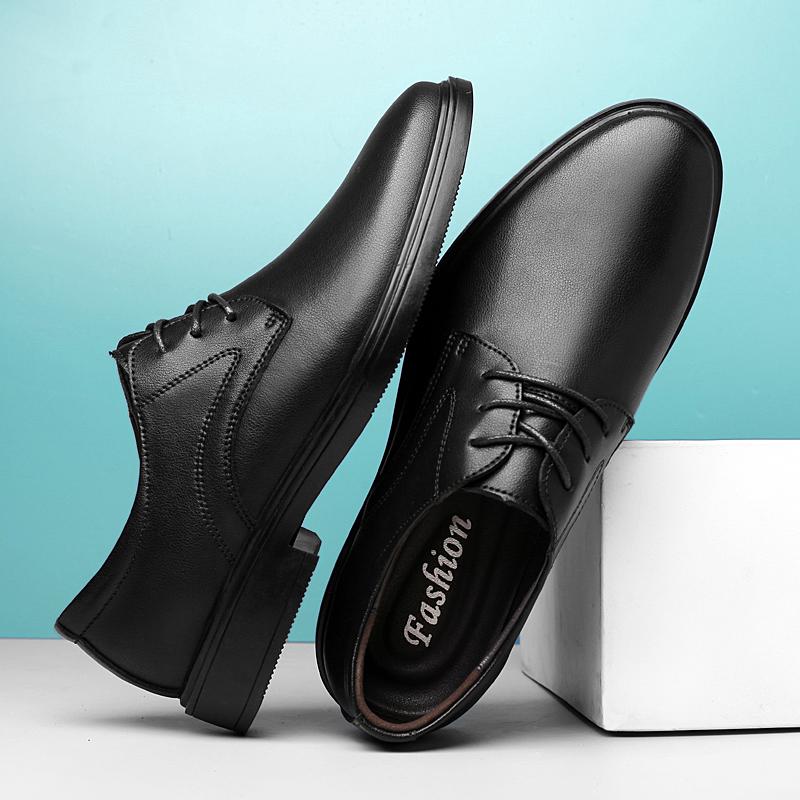 Genuine Leather Men's Business Shoes All-Match Wedding Dress Shoes Men Stylish Casual Oxford Shoes Leisure Walk Formal Footwear