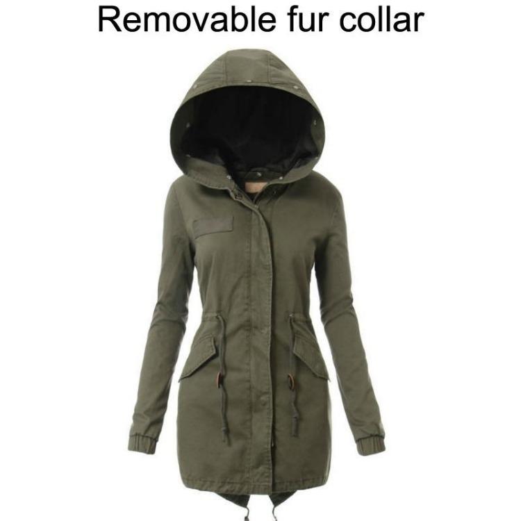 Warm Winter Women Plus Size Faux Fur Hooded Long Coat Thicken Fleece Fashion Parka Jacket Outwear