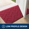Olanly Washable Front Entry Doormats for Entryway Indoor Door Mat Non-Slip Absorbent Resist Dirt Entrance MatInside Floor Mats