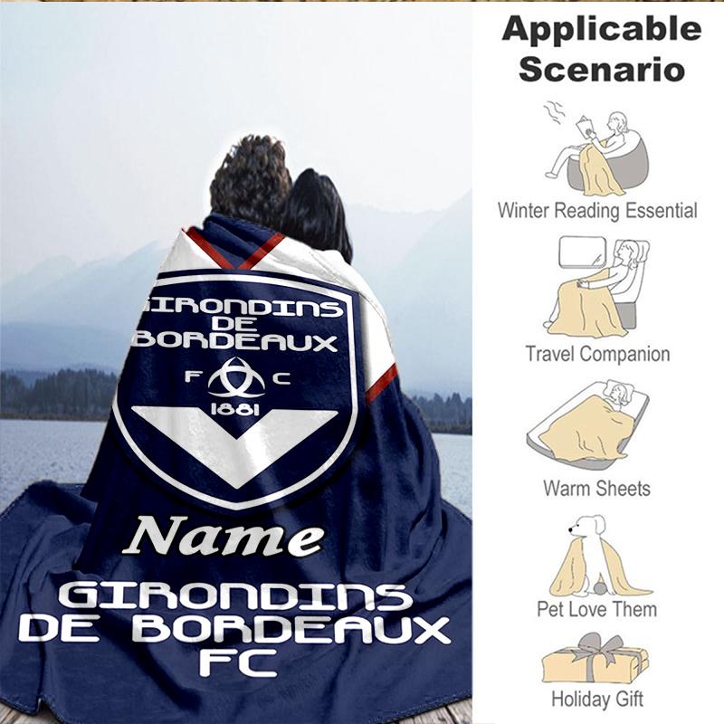 Custom Name Inter Milan Crest Blanket Lightweight Ideal Bedding Blanket Perfect for Travel, Camping, Living Rooms, Sofas, Christmas Gift