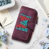 Trendy Printed Long Wallet Multi Card Slot Casual Portable Purse for Daily Use